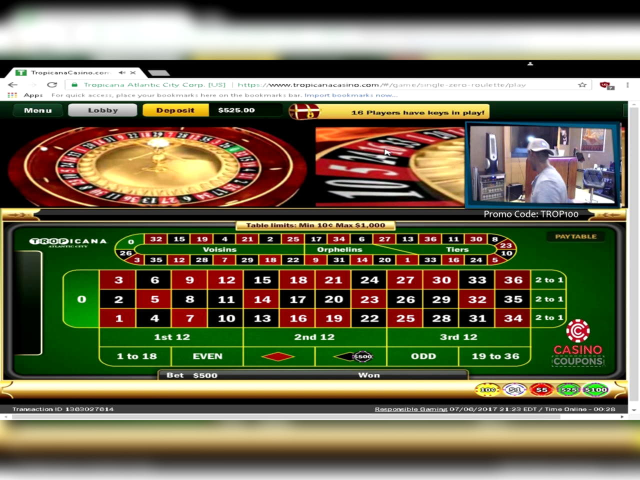 50% Casino match bonus at UK Casino 