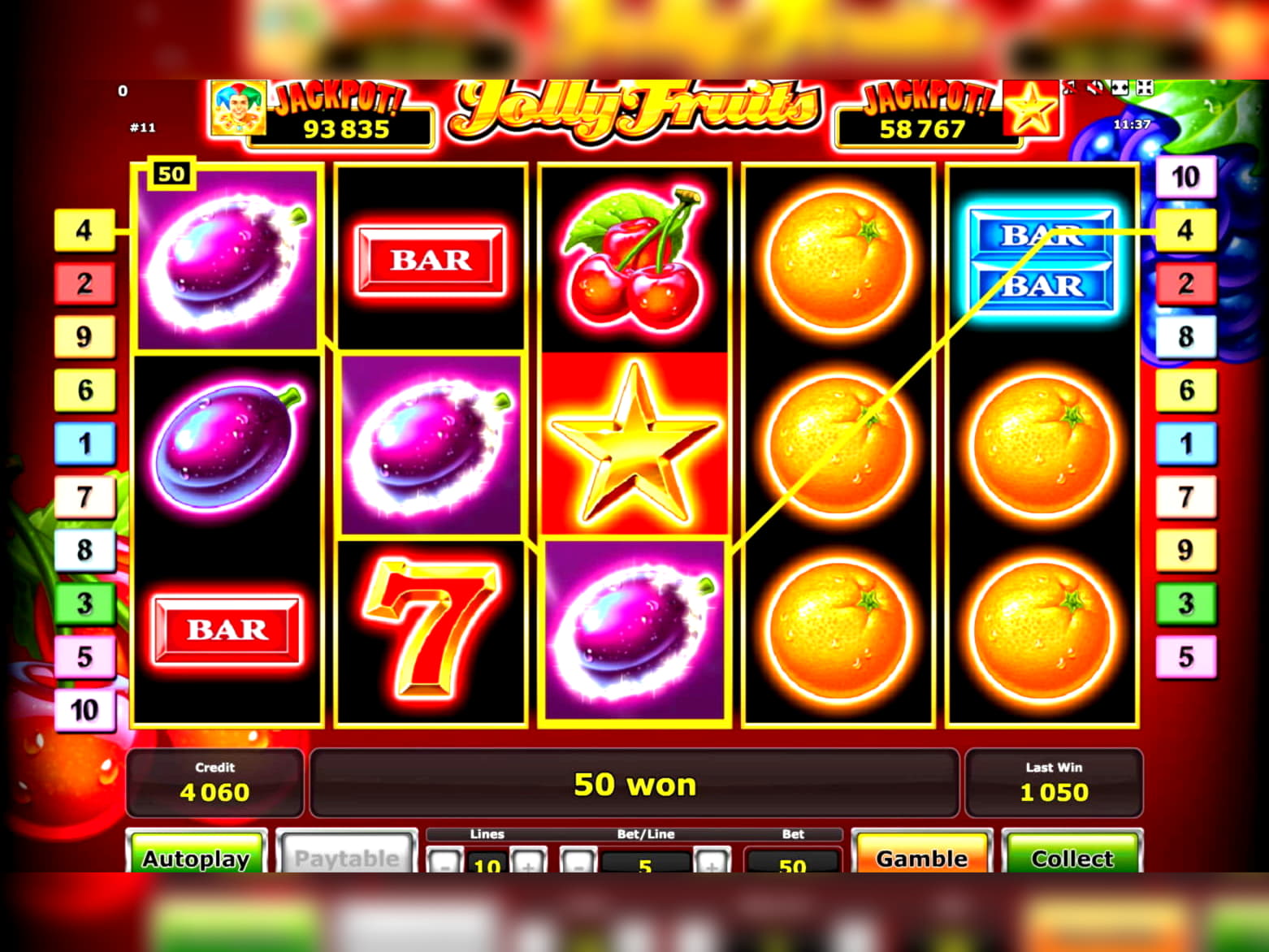 £520 casino chip at Sloto Cash Casino