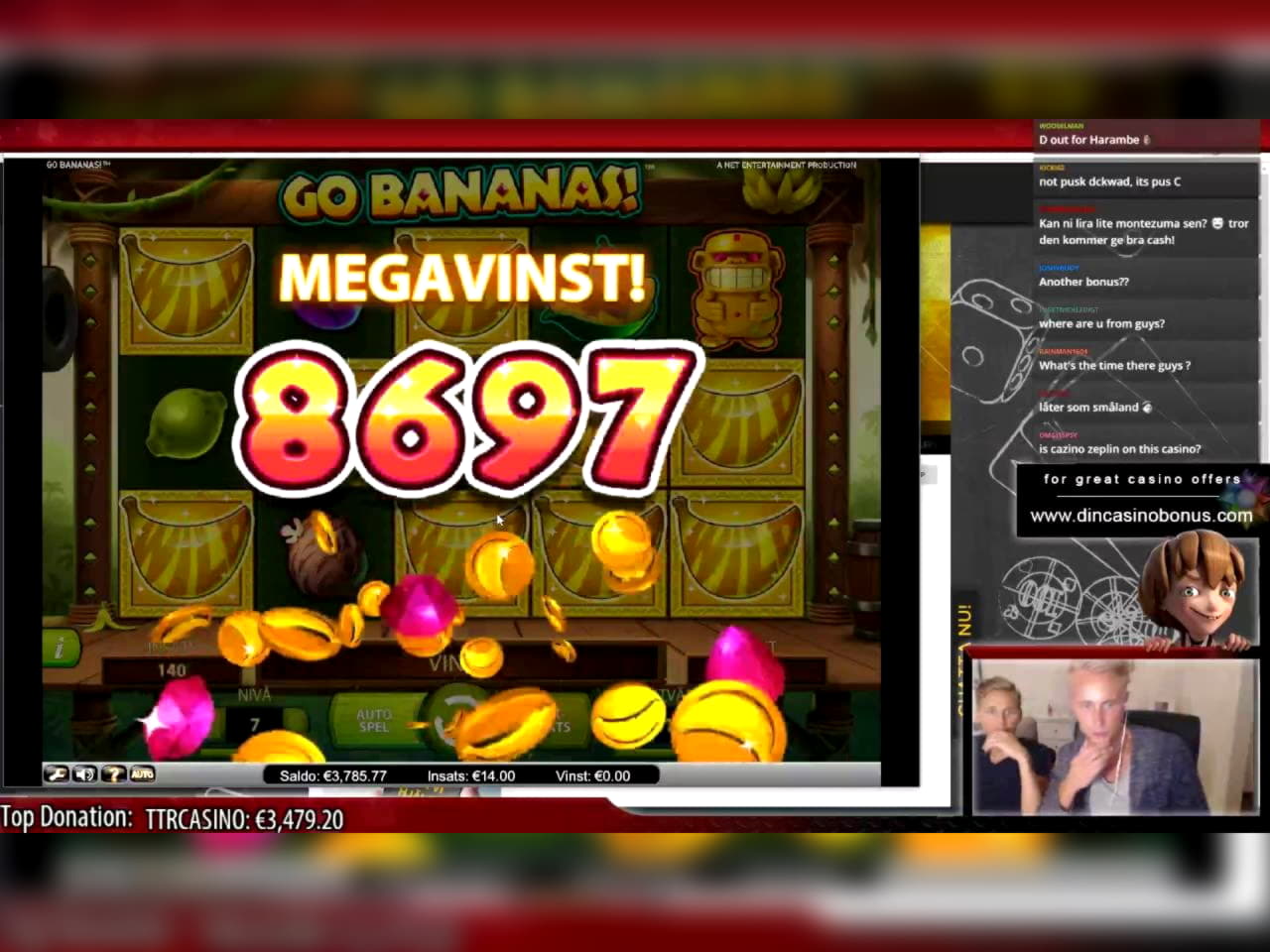 11 FREE Spins at Mobile Bet Casino