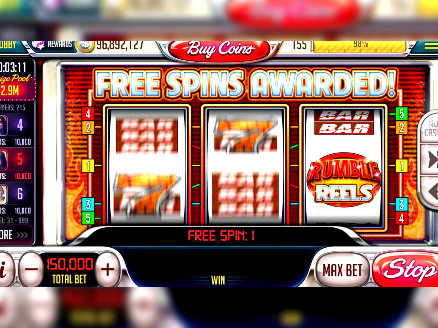 100 Free spins casino at Party Casino