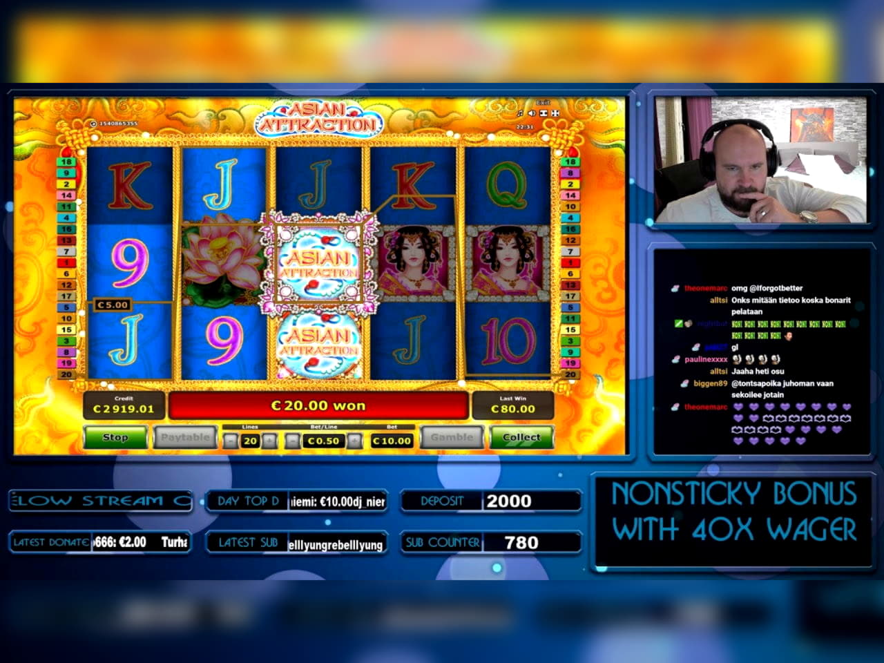 170% Match Bonus at Party Casino