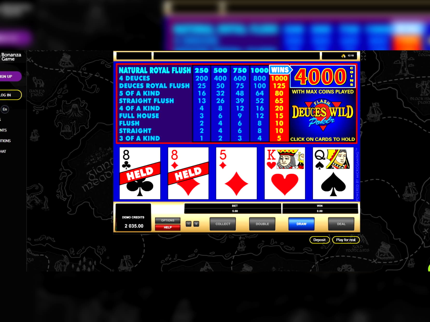 €3265 No deposit bonus casino at Mobile Bet Casino