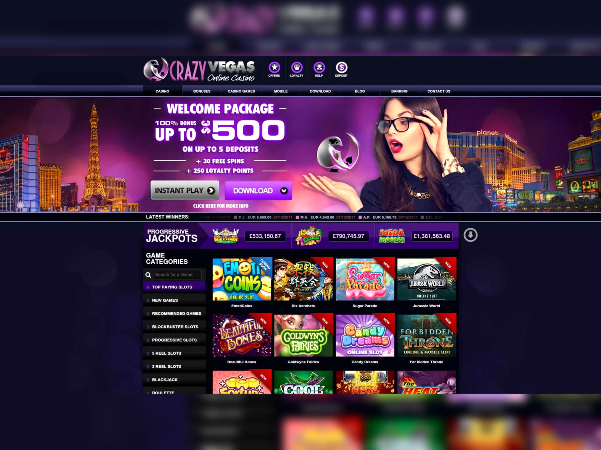 EURO 595 Free Casino Chip at UK Casino 