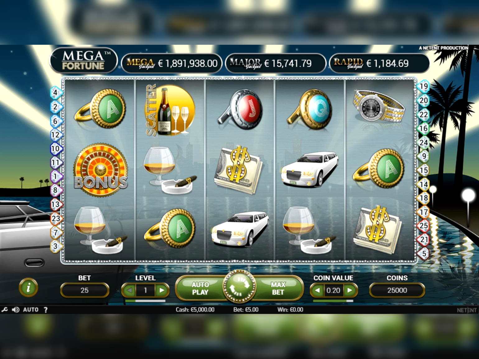 45 Free spins no deposit casino at Win A Day Casino