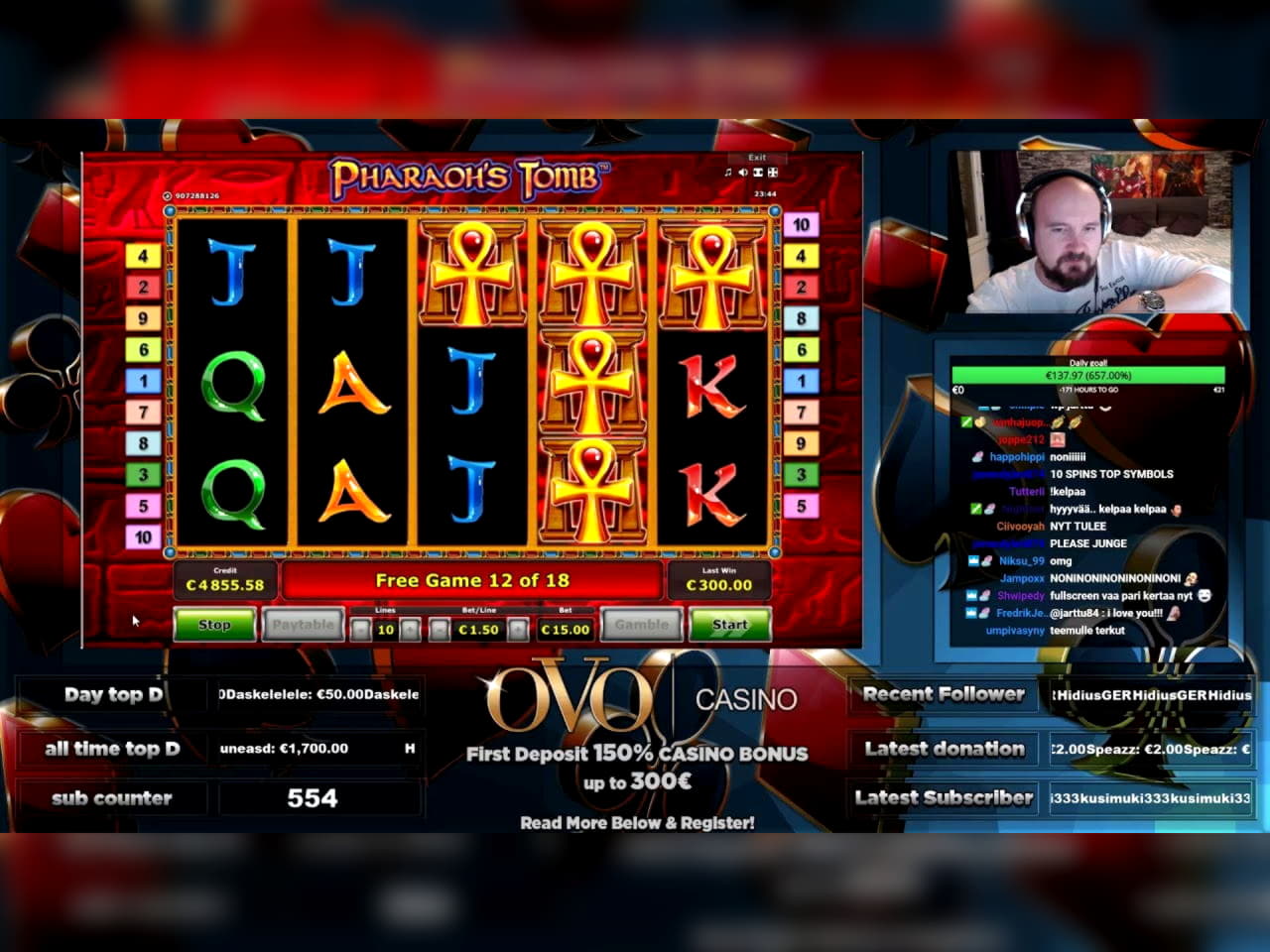 435% Casino match bonus at Mobile Bet Casino