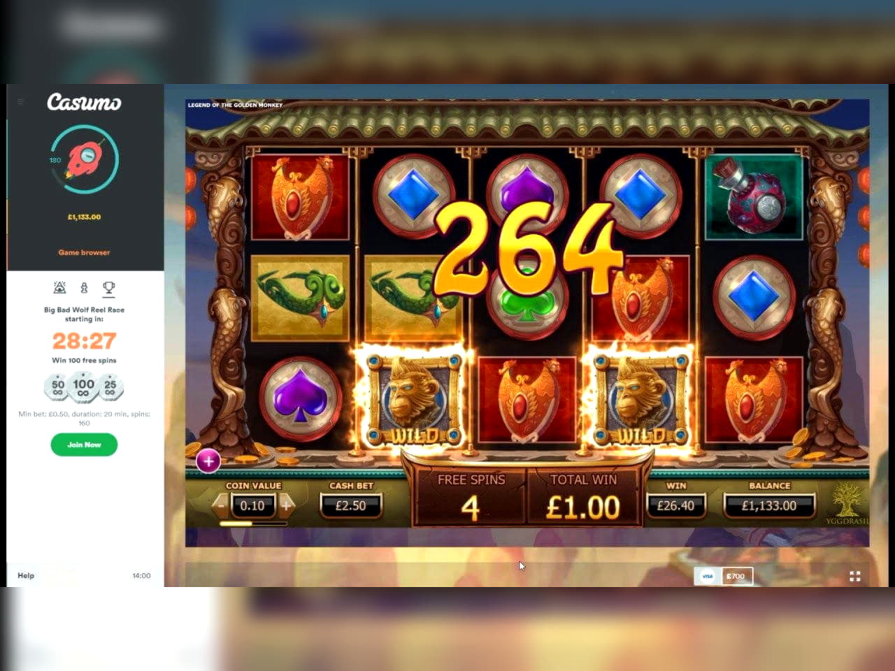 £66 Daily freeroll slot tournament at Royal Panda Casino