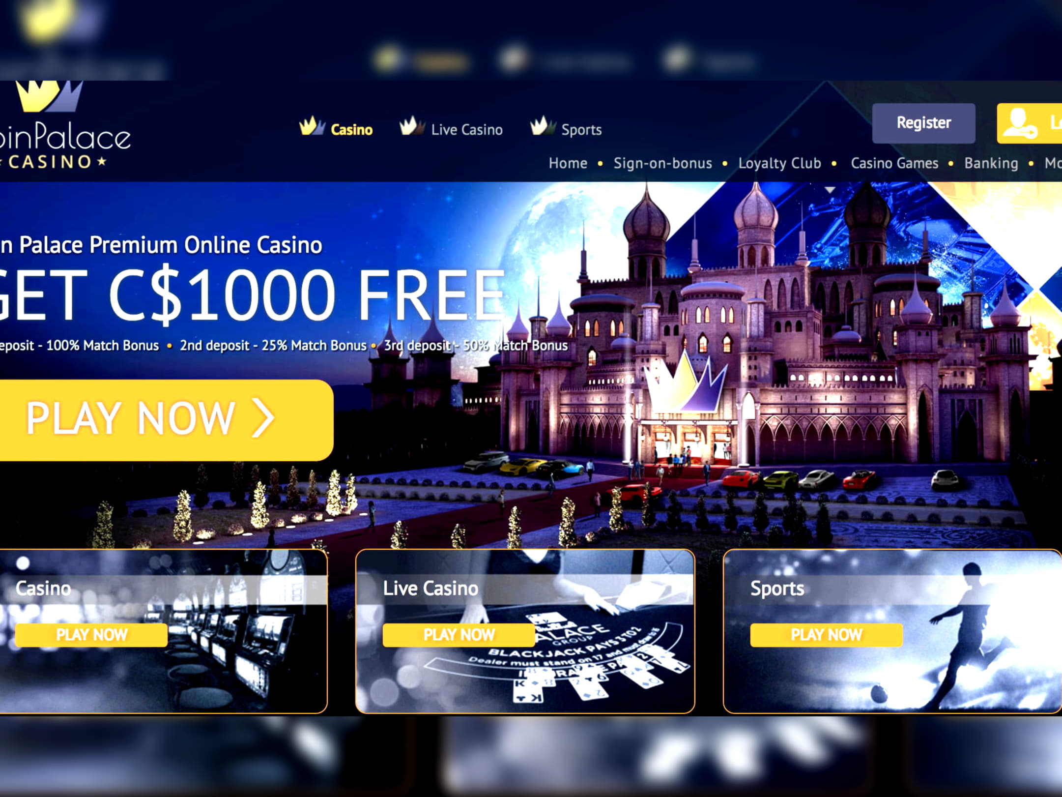 960% Best Signup Bonus Casino at Party Casino