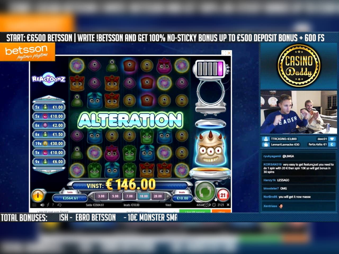 240 Free Spins no deposit casino at Gratorama Casino