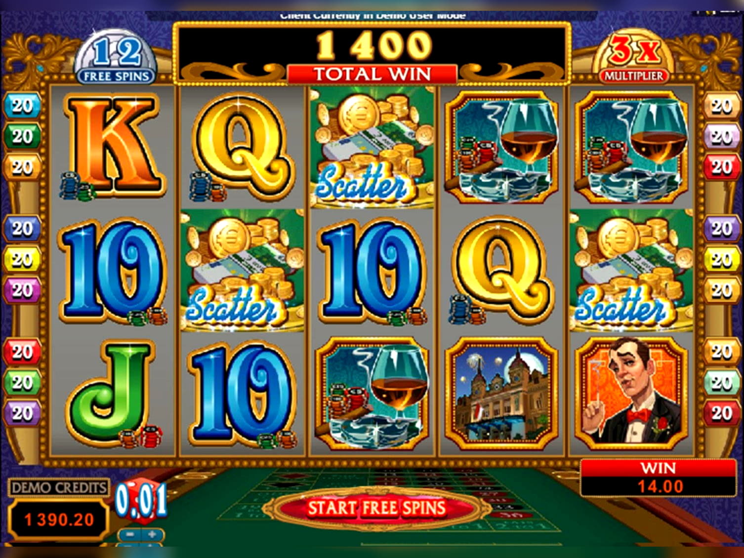 220 free spins at Yes Casino 