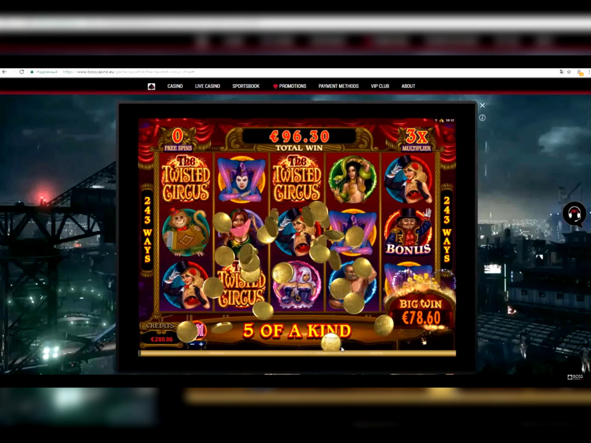 22 Trial Spins at Slot Madness Casino
