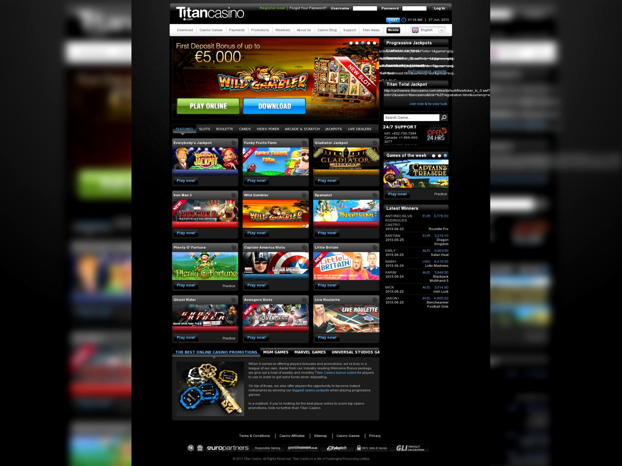 365% Match bonus casino at Hopa Casino