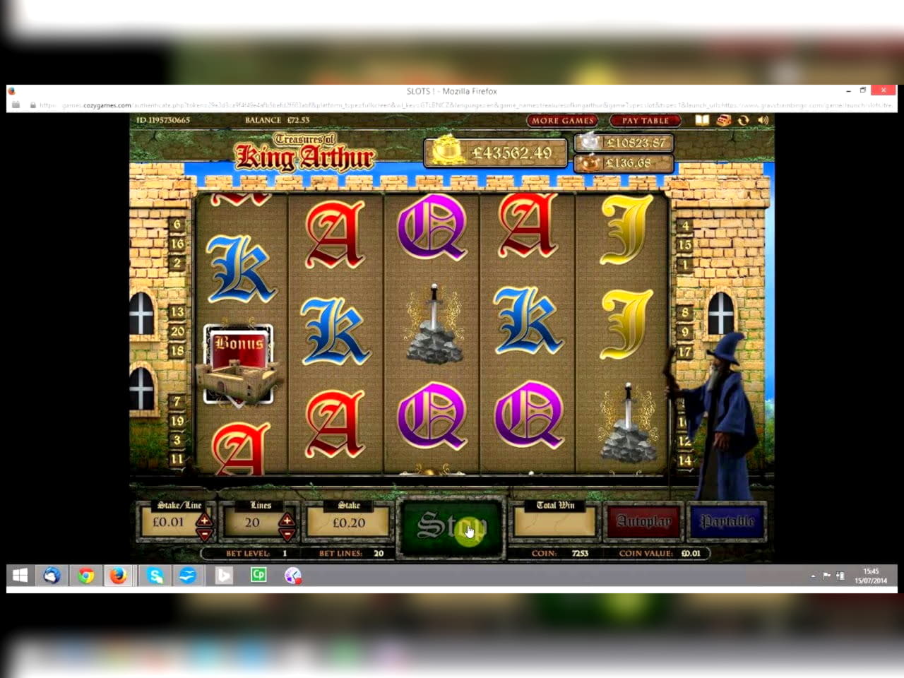 225 Free spins casino at Yes Casino 
