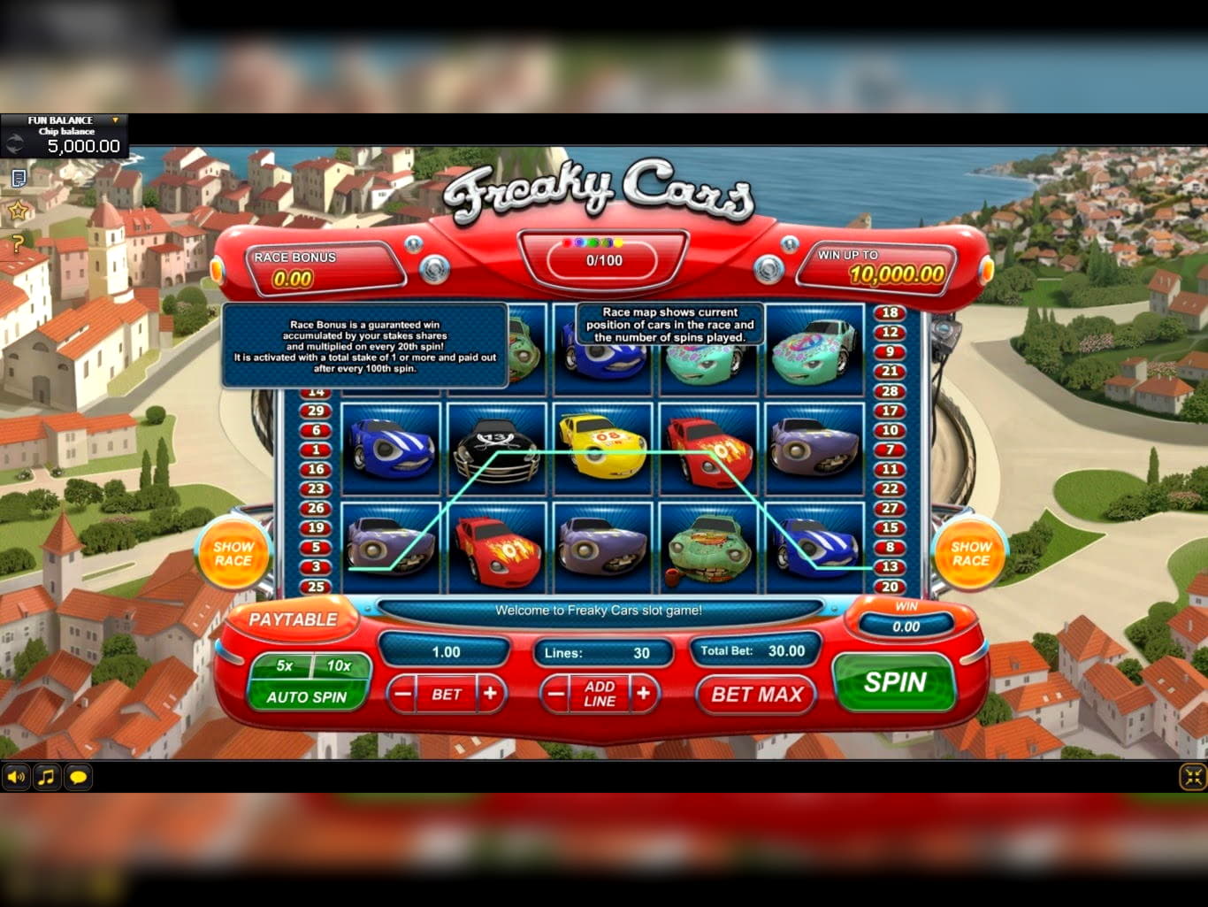 33 free spins casino at UK Casino 