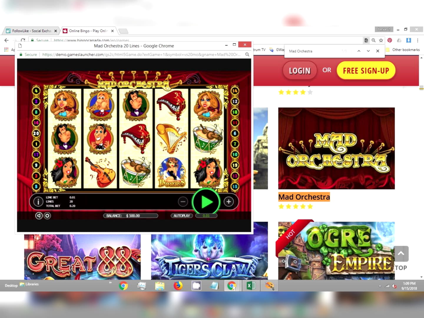 €1830 no deposit at Superior Casino