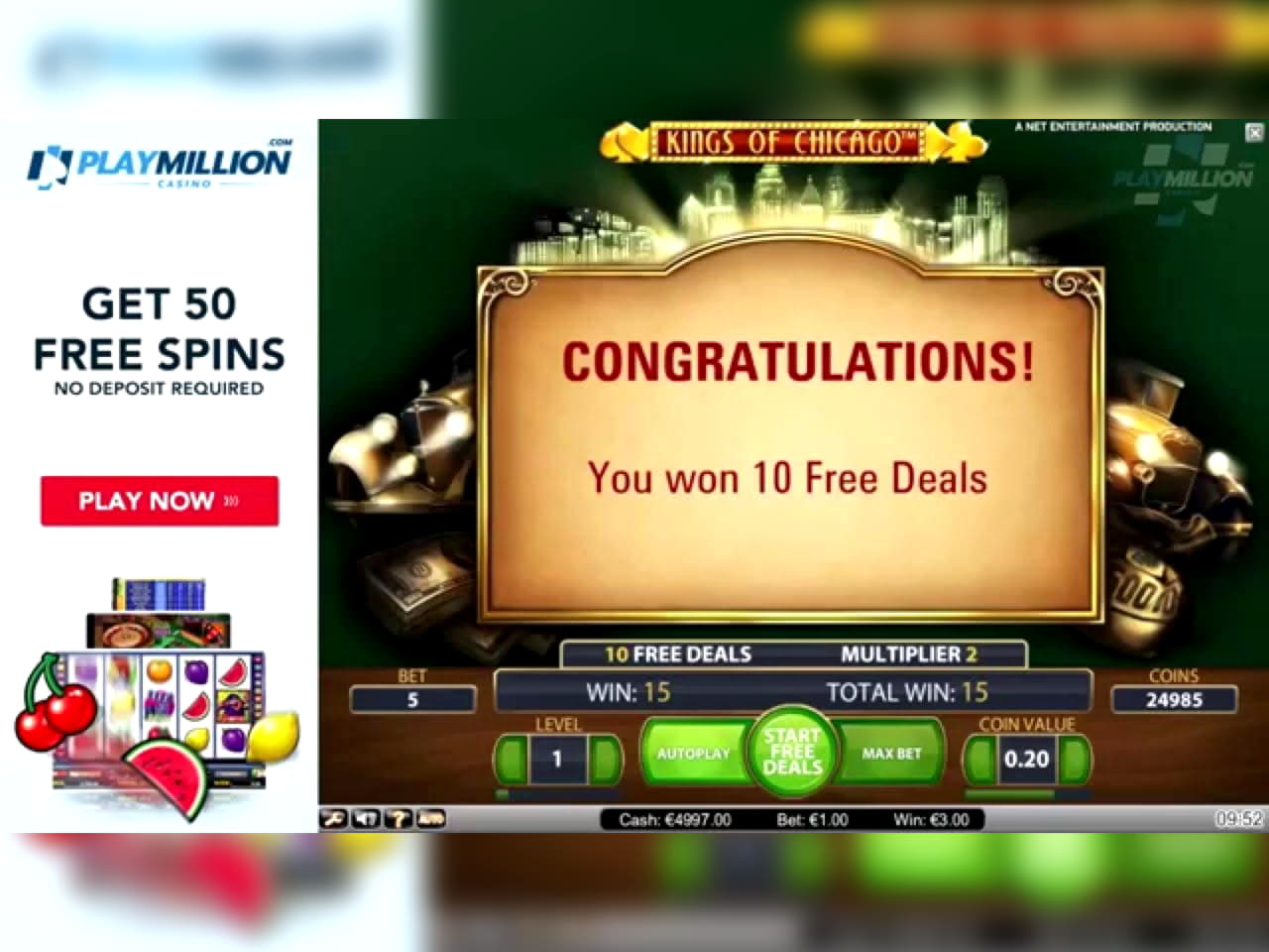 EUR 310 Free Money at Inter Casino