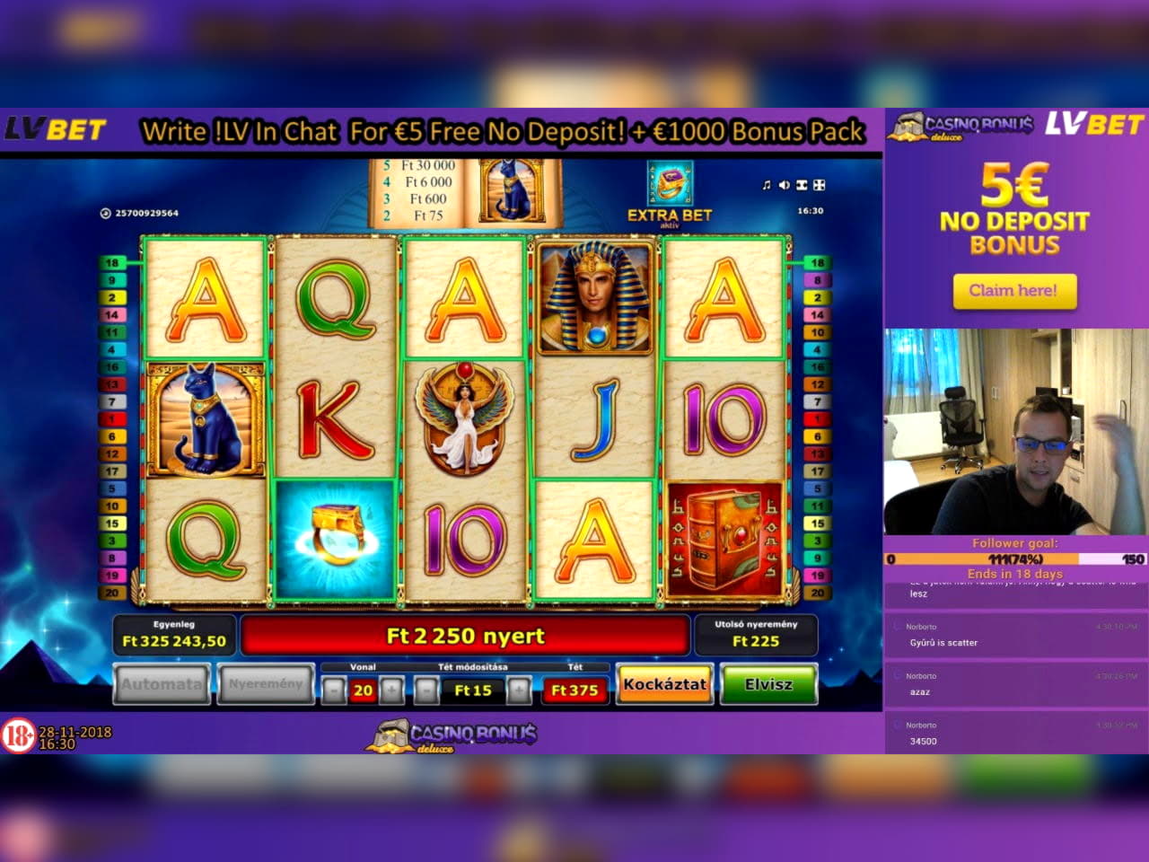 195 Free spins at Betwinner Casino