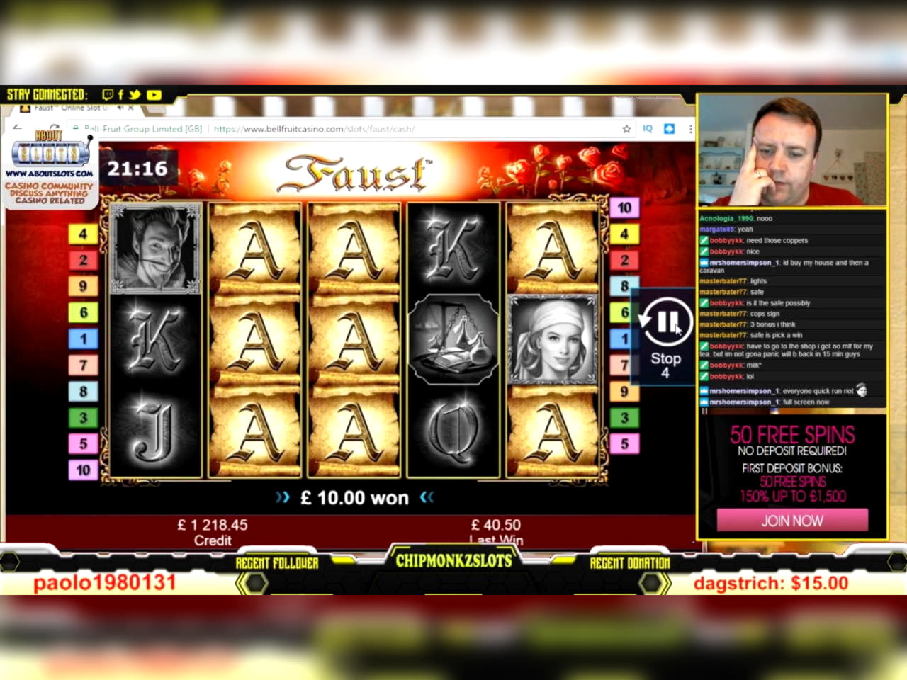 180 FREE Spins at Slots Million Casino