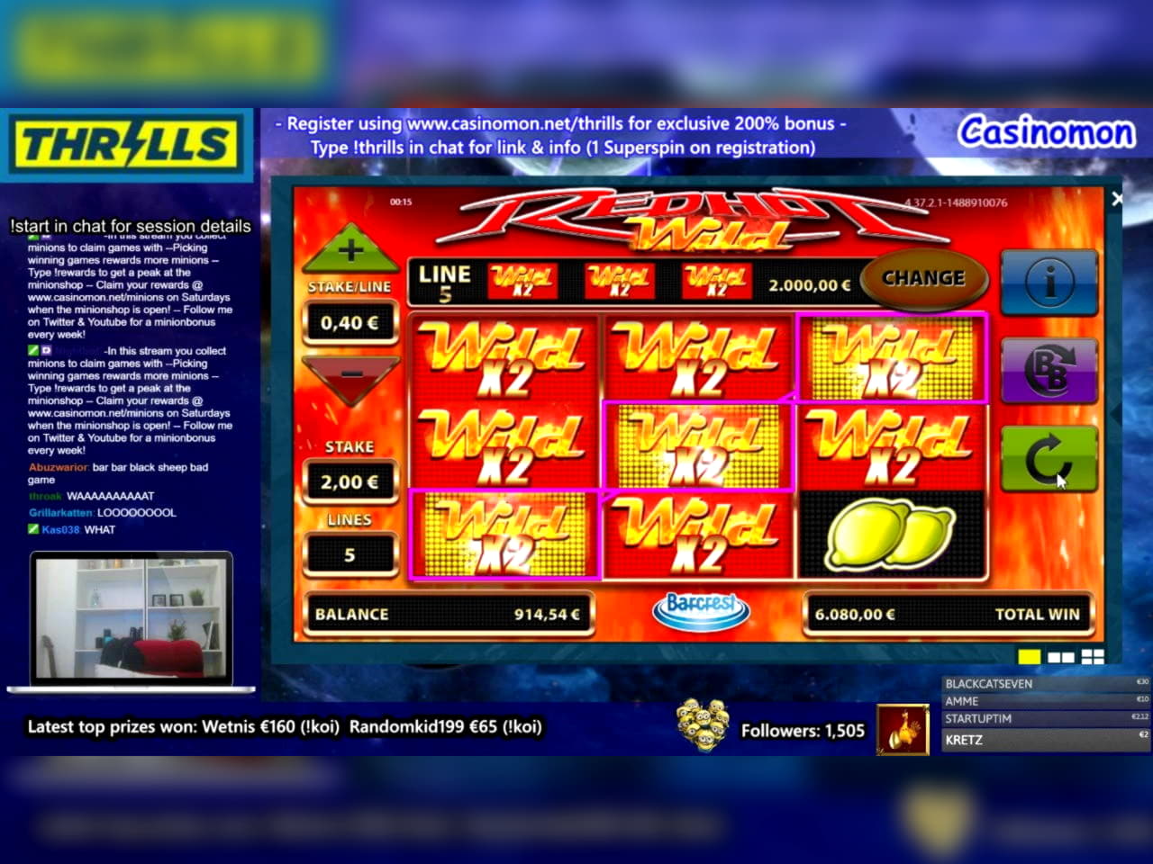 225 free spins no deposit at Canada Casino 