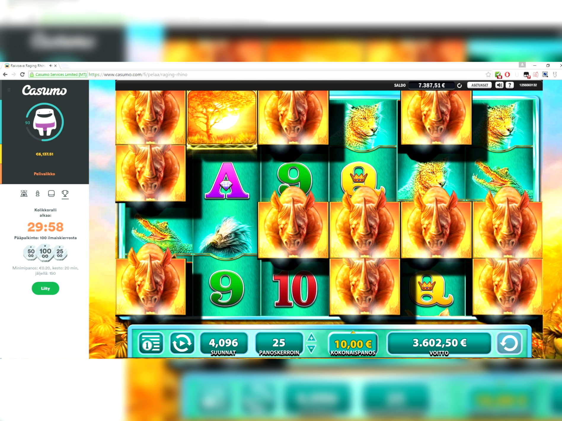 95 Free spins casino at Rich Casino