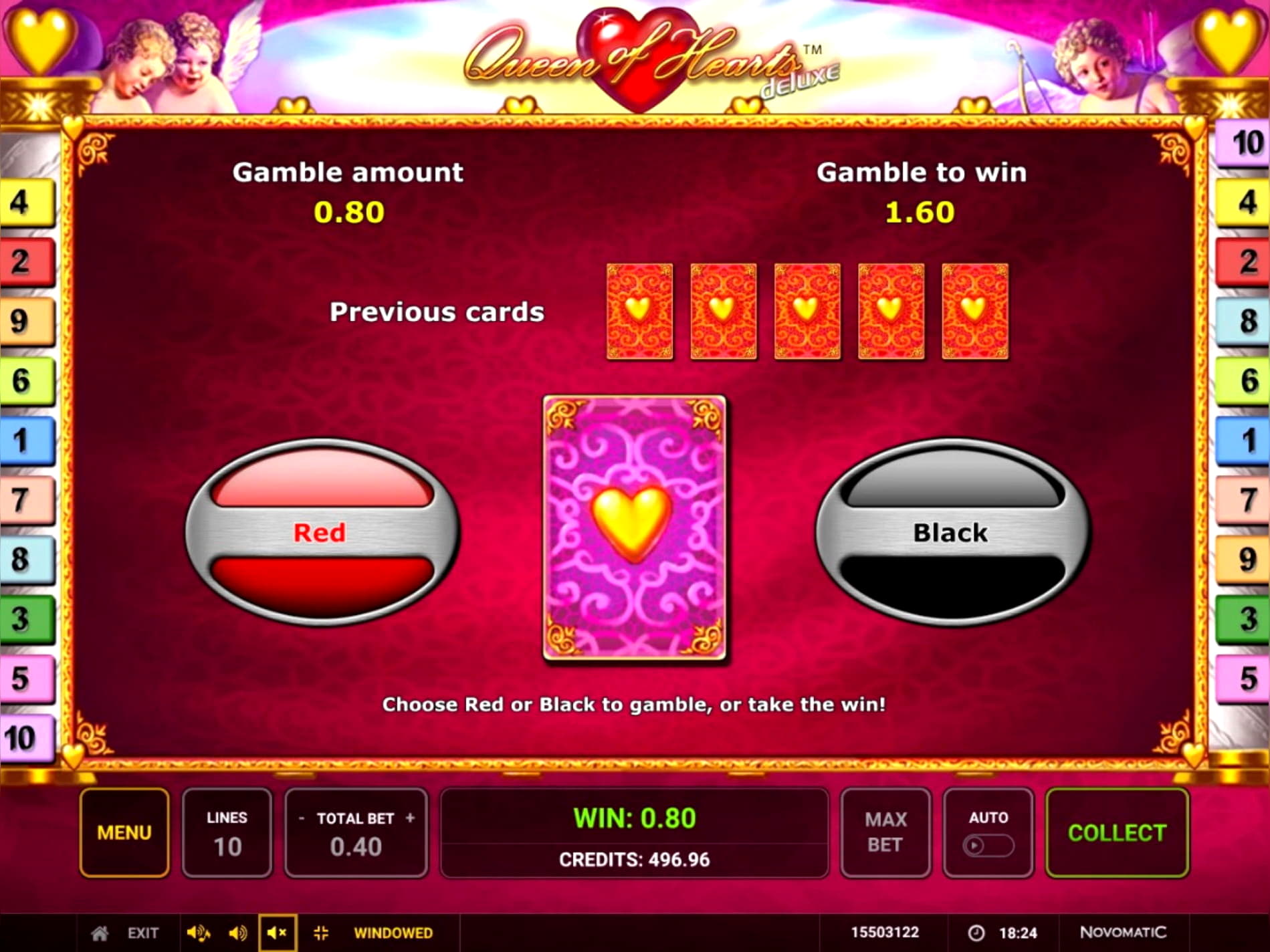 265% casino match bonus at Karamba Casino