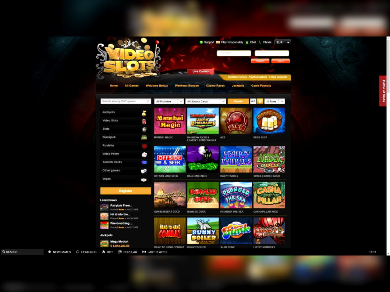 560% Match Bonus Casino at 777 Casino