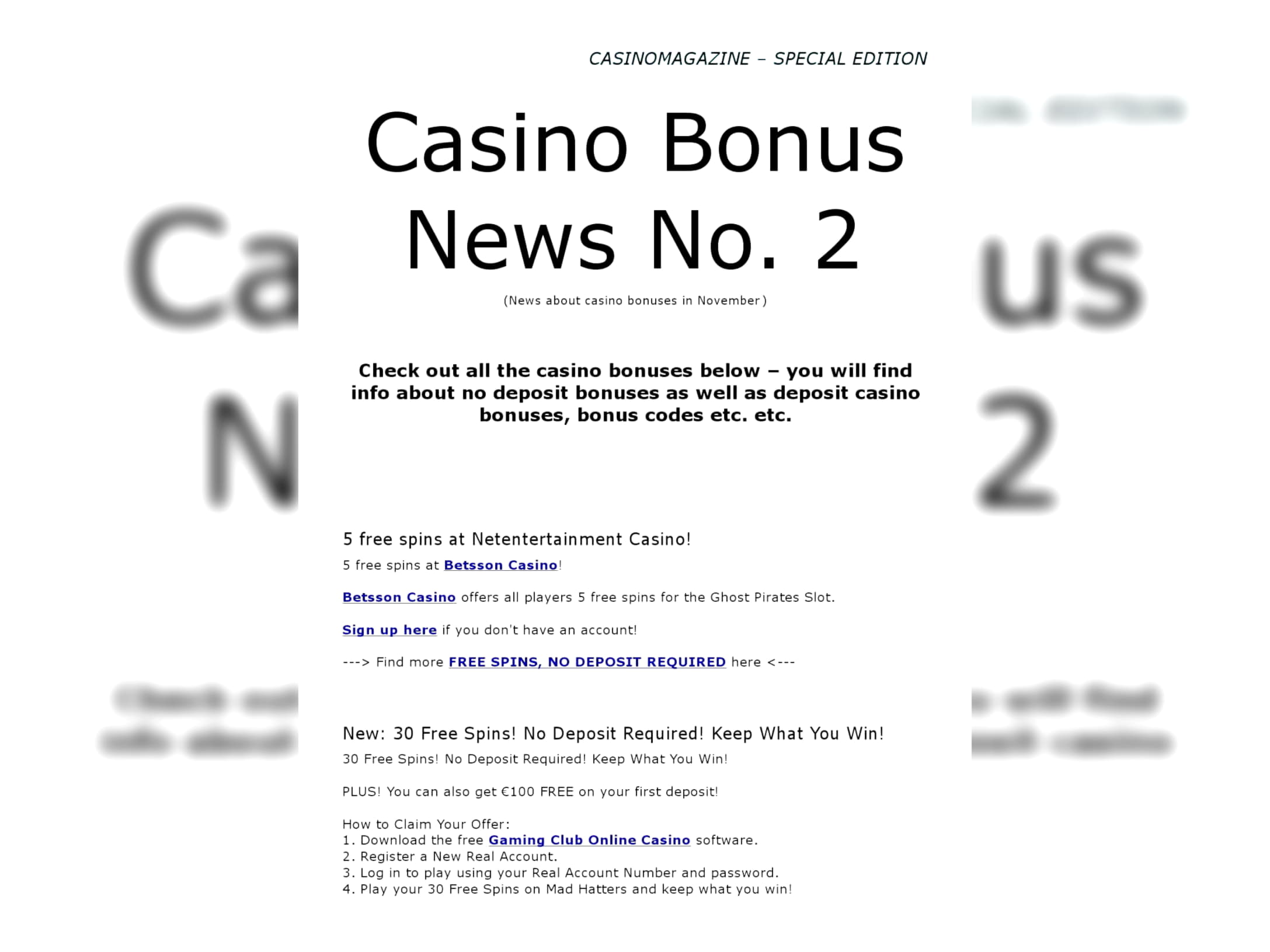 €290 Free Chip Casino at Inter Casino