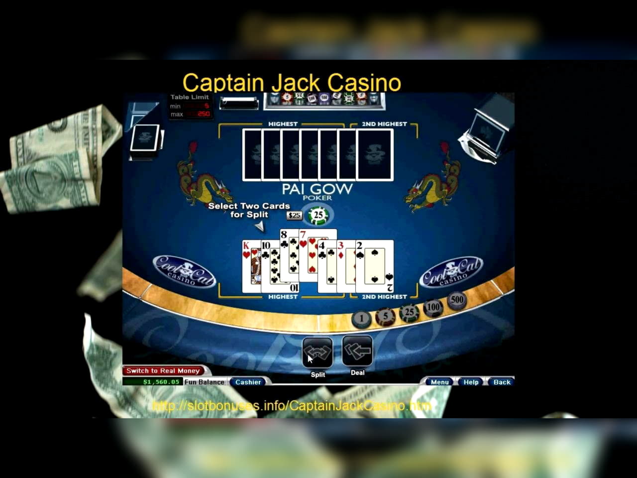 140 Free Spins Casino at Win A Day Casino