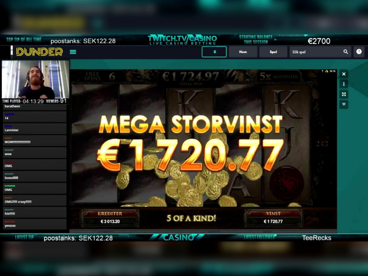 €490 Free chip at Slots Million Casino