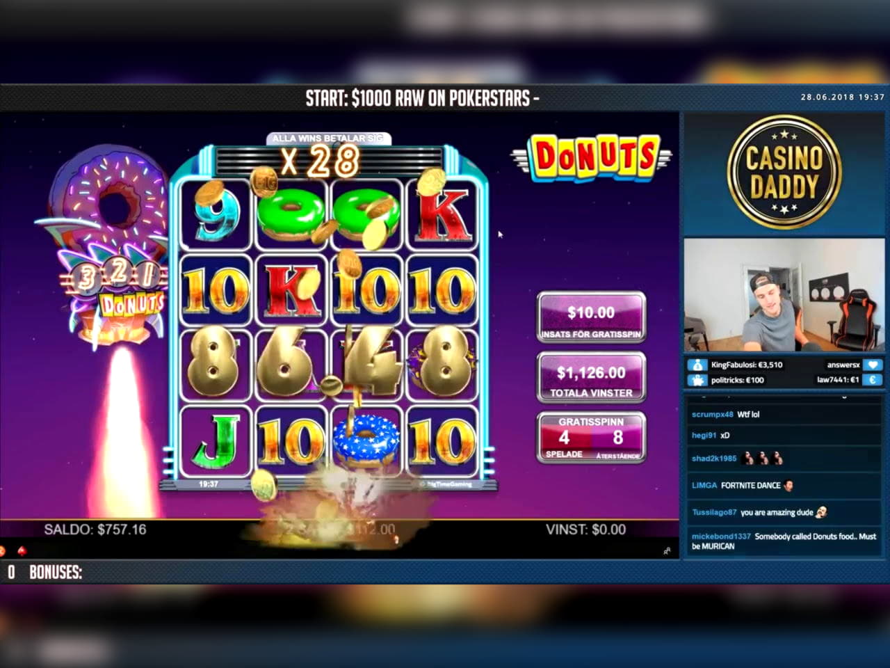 225 Free Spins no deposit casino at Genesis Casino