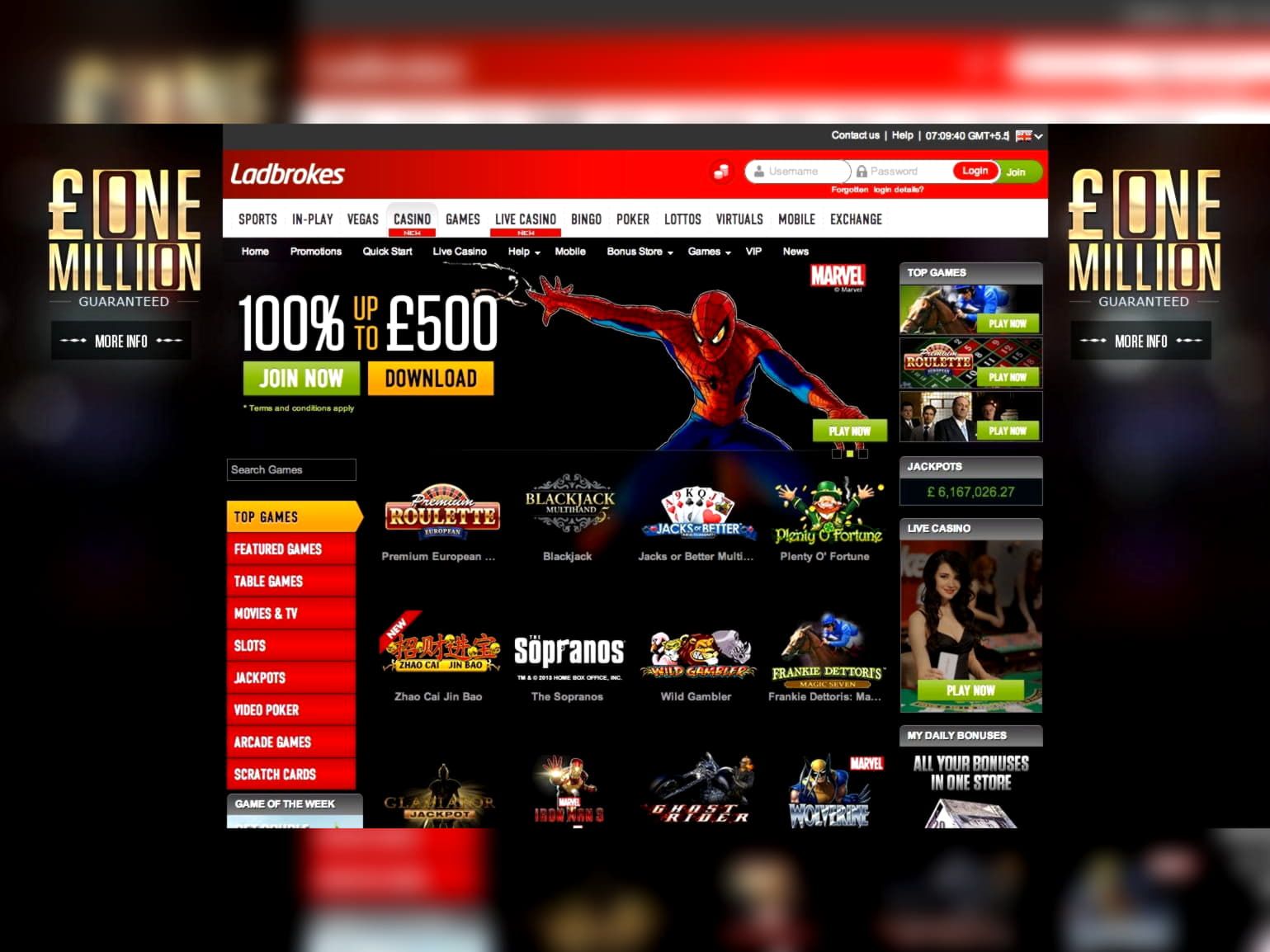 $305 Free Casino Ticket at Come On Casino