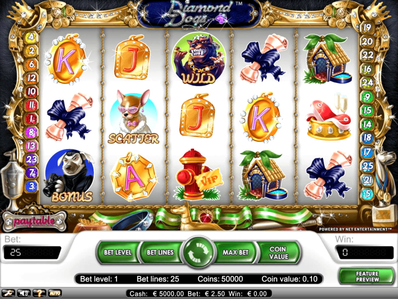 180% Signup casino bonus at Netherlands Casino 