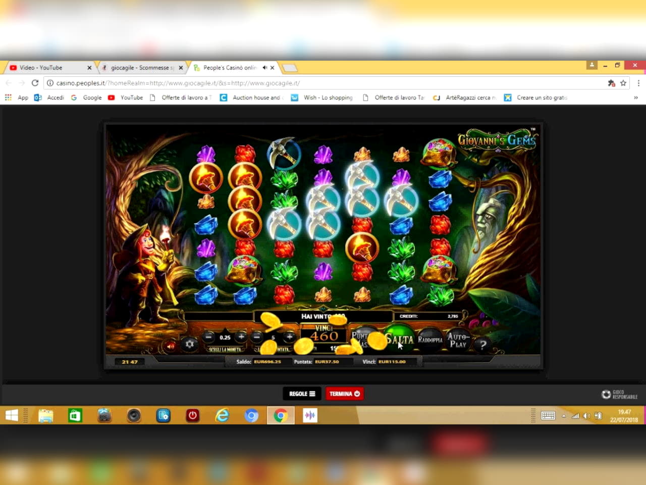 EURO 825 Casino Tournament at Canada Casino 