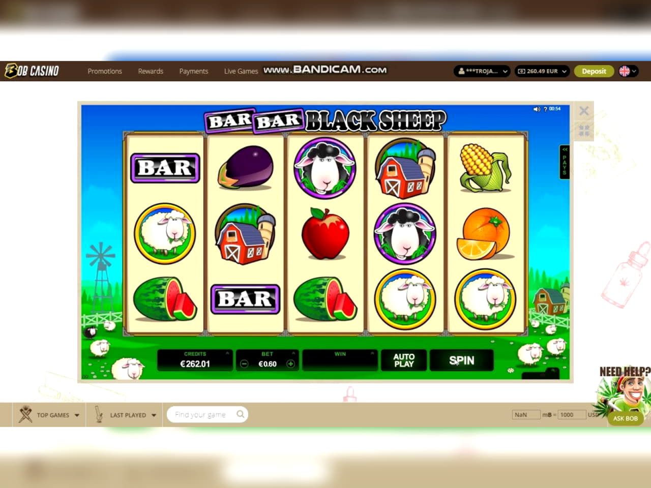 115 free spins no deposit at London Casino 