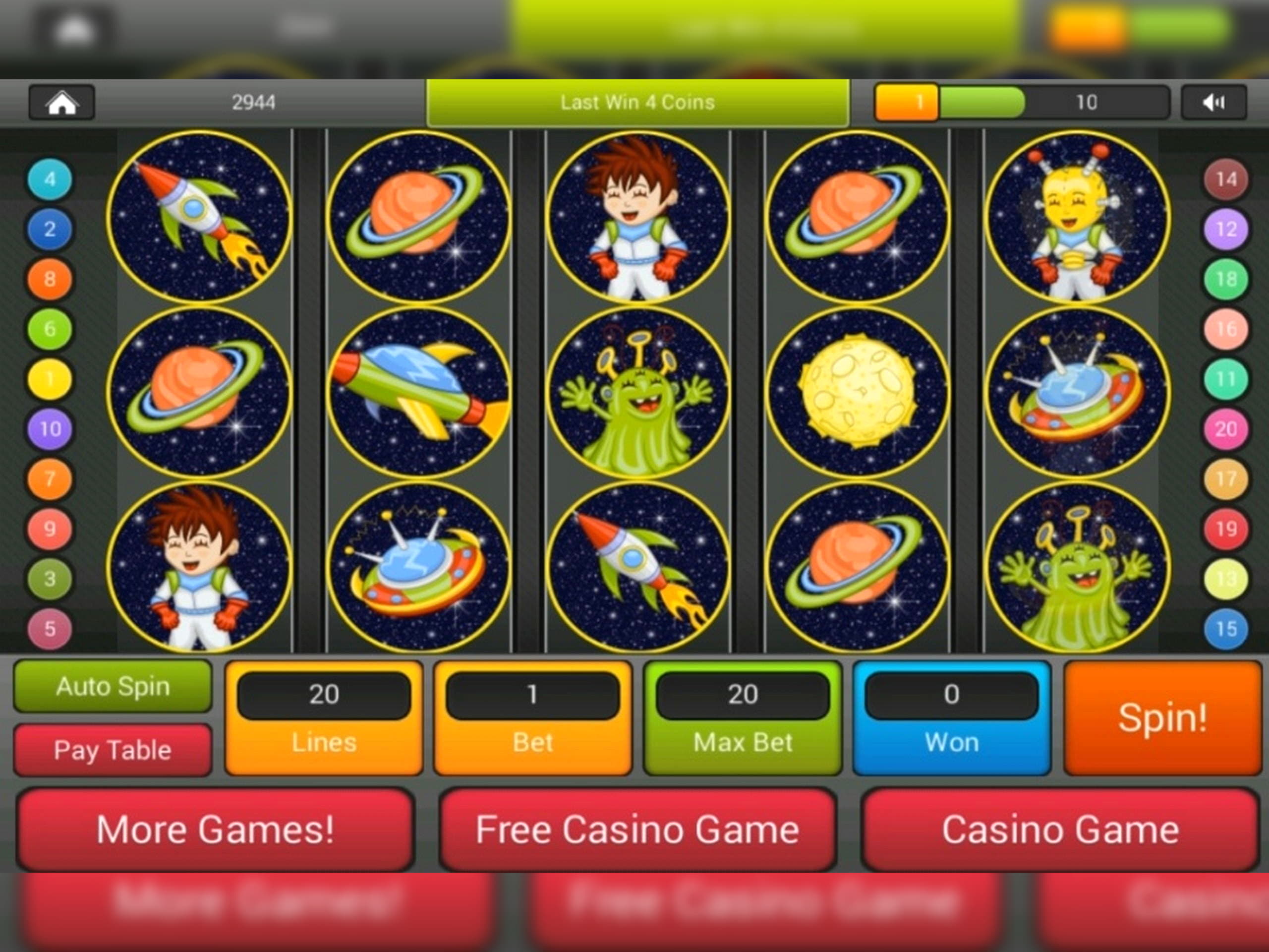 22 Free casino spins at Gratorama Casino