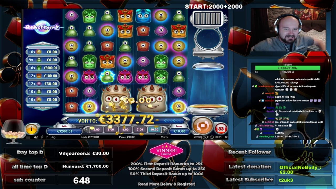 145 Free Spins no deposit casino at Party Casino