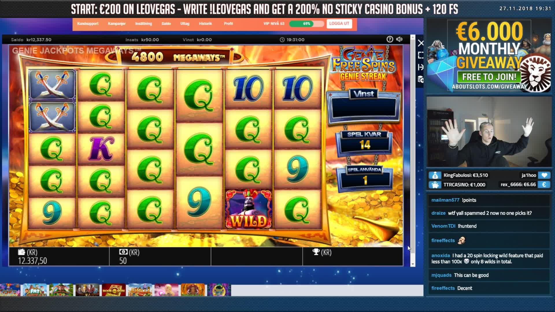 EUR 370 FREE Chip at Mongoose Casino
