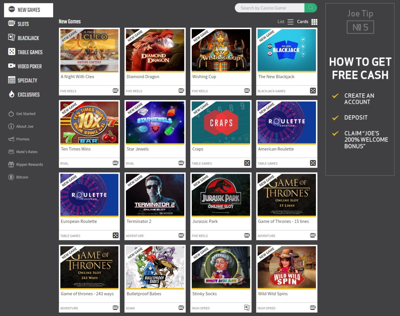 910% Match Bonus Casino at Genesis Casino
