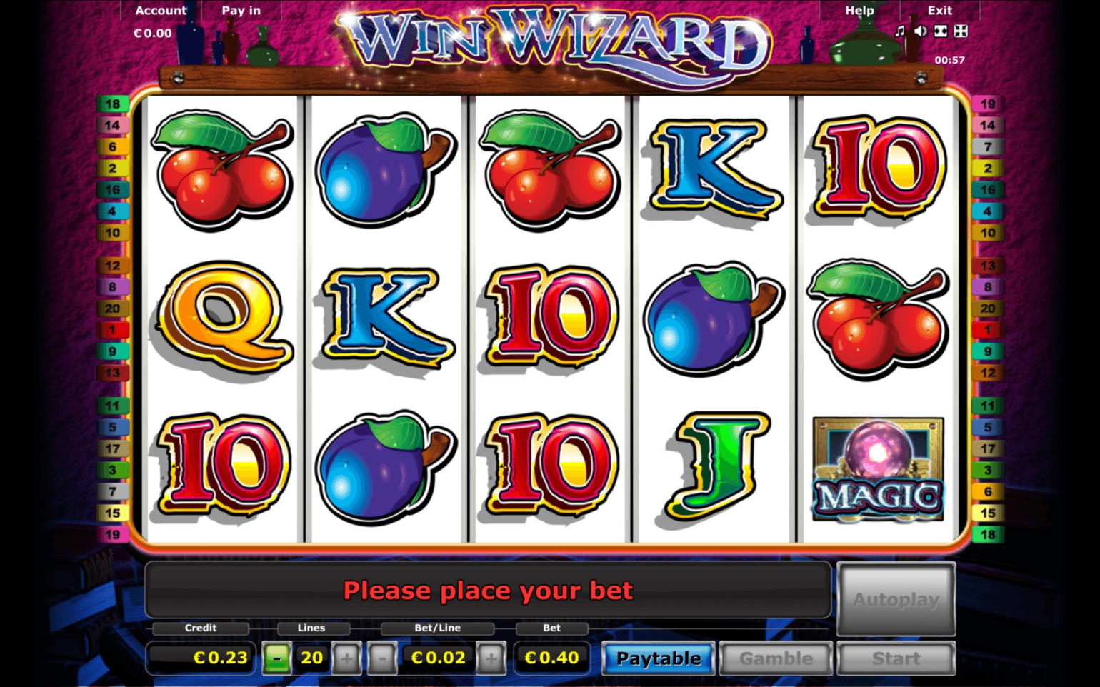 855% Deposit match bonus at Gratorama Casino
