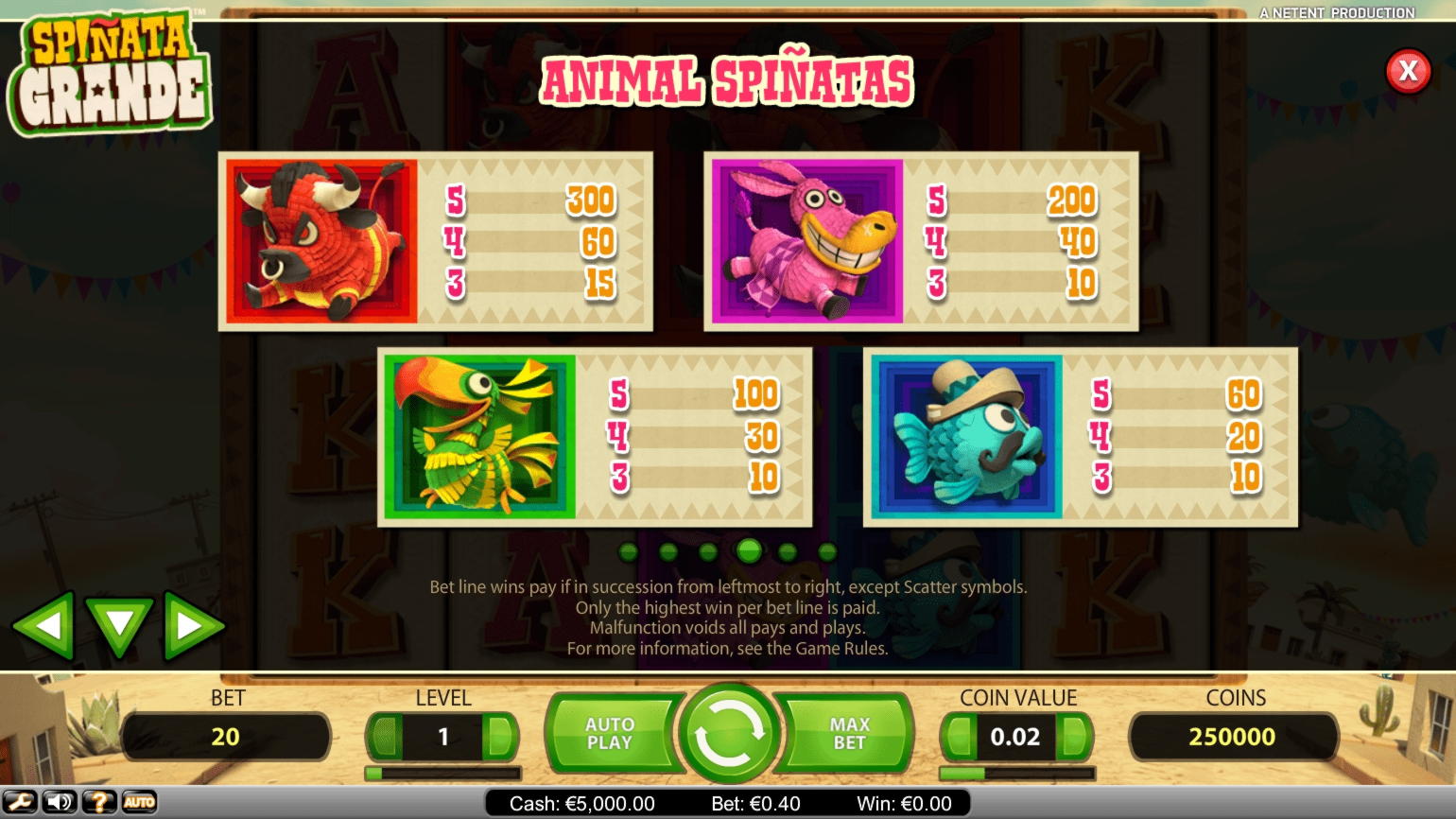 570% Deposit match bonus at Karamba Casino