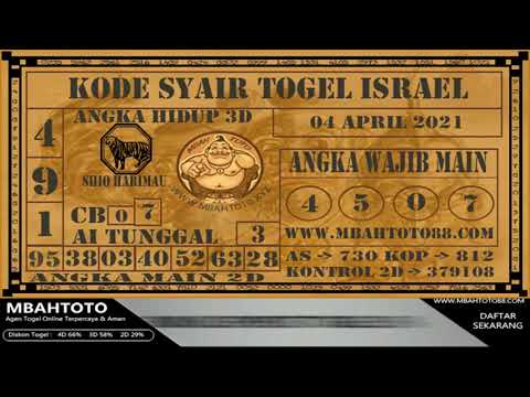 Prediksi Israel Hari Minggu 04 April 2021