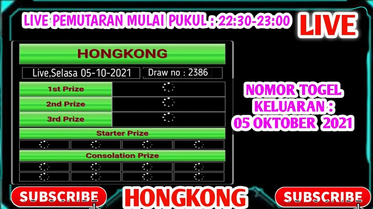 Live draw hk youtube 23 oktober 2021
