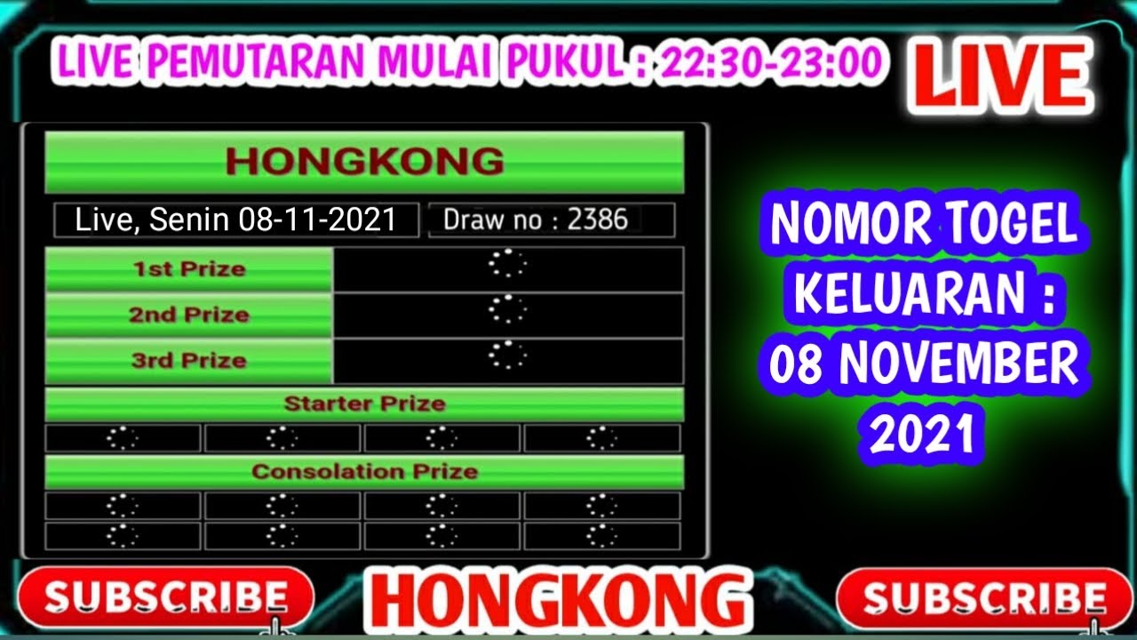 Live draw HK 8 November | live draw Hongkong sekarang