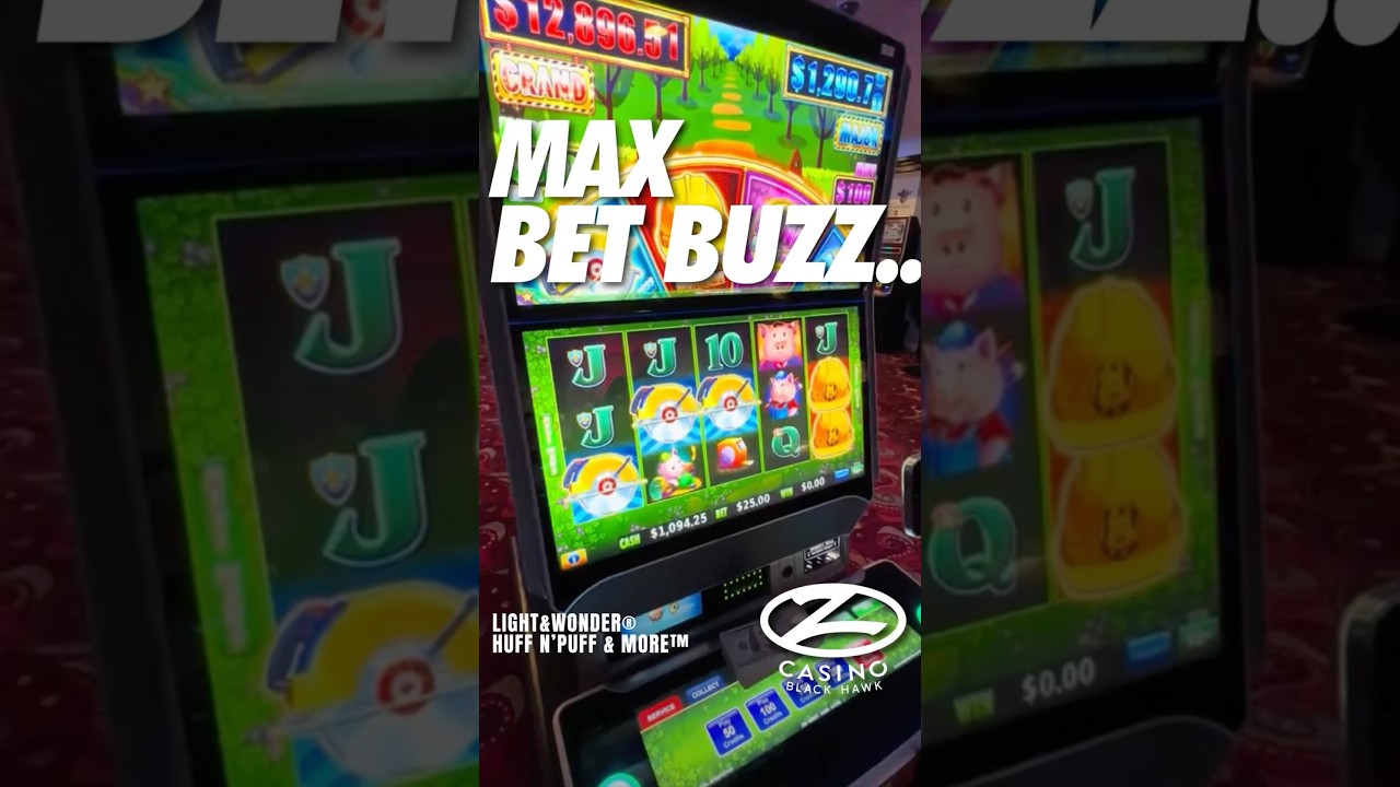 MAX BET BUZZ SAW TRIGGER ON THE HUFF N MORE PUFF SLOTMACHINE AT THE Z CASINO IN COLORADO!!! #fyp #fy