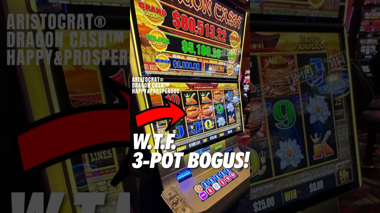 W.T.F. 3 POT BONUS OR BOGUS ON THIS RAMPART CASINO SLOTMACHINE IN LASVEGAS!!! #shorts #lasvegas #fyp