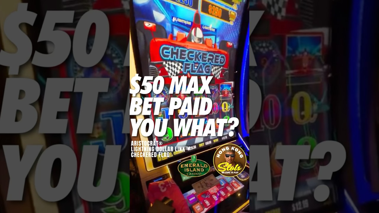 $50 MAX BET TRIGGERS THIS BONUS AT THE EMERALD ISLAND CASINO IN VEGAS!!! #shorts #vegas #slotmachine