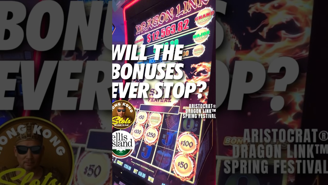 NONSTOP BONUSES AT THE ELLIS ISLAND CASINO ON THIS LASVEGAS SLOTMACHINE!!! #shorts #lasvegas #fyp