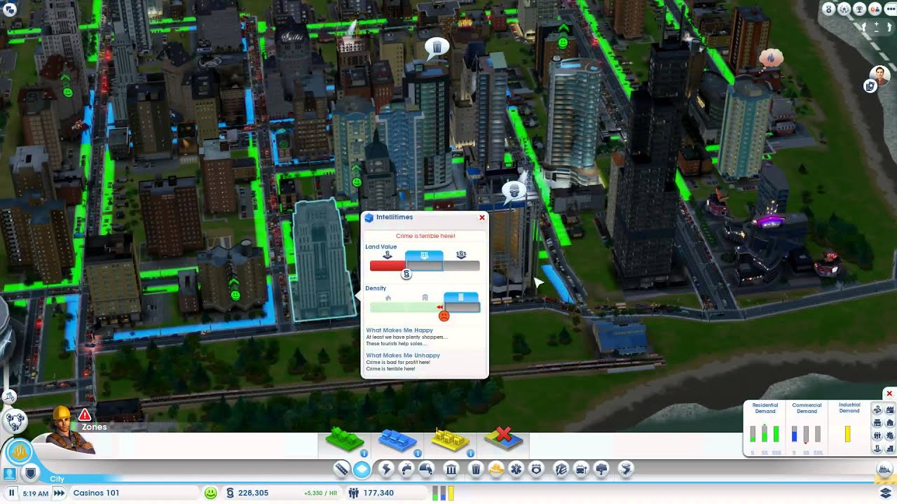 Sim City 2013 Strategy & Tips - Casino Tutorial part 12