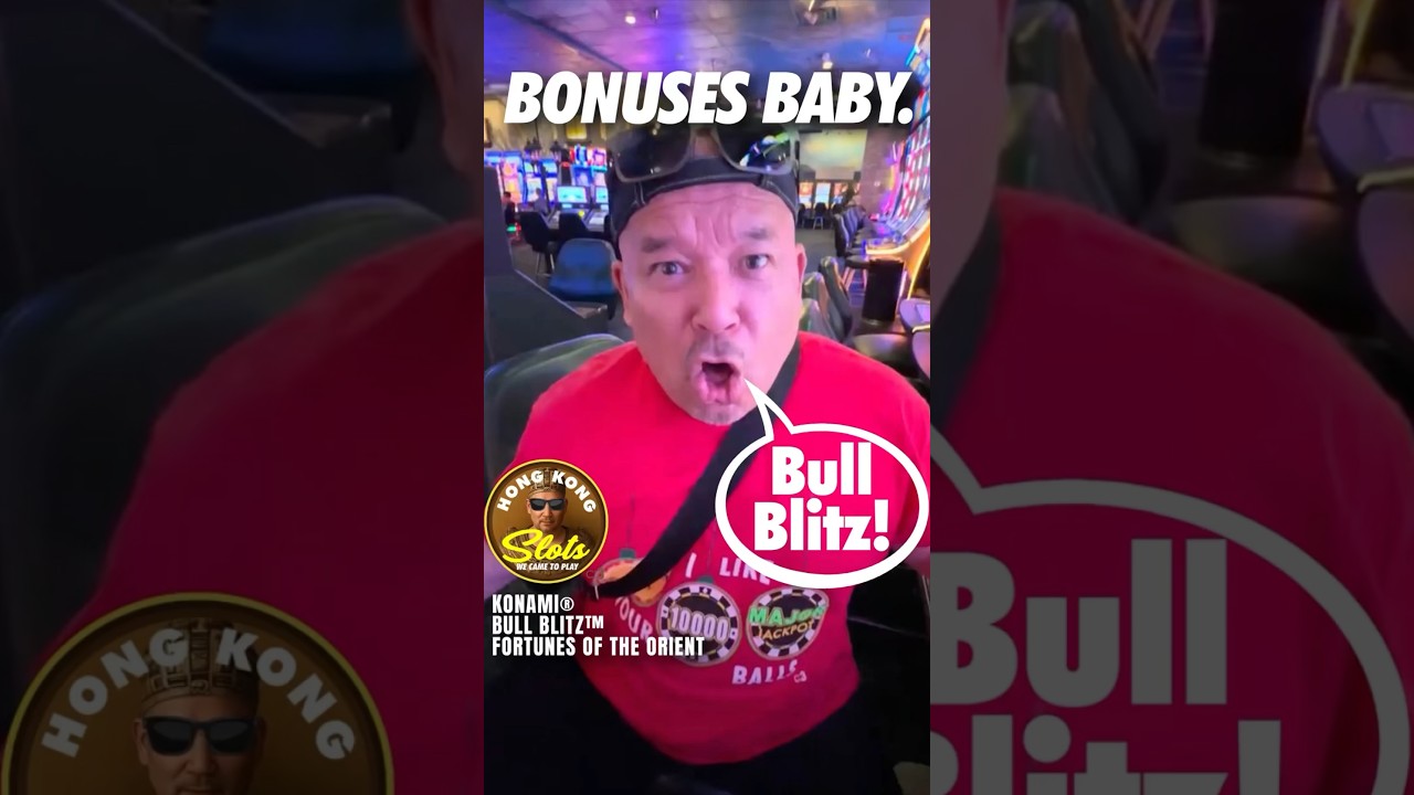 TRIGGERED THE BONUS FEATURE AT THE EMERALD ISLAND CASINO ON THE BULLBLITZ SOTMACHINE!!! #shorts #fyp